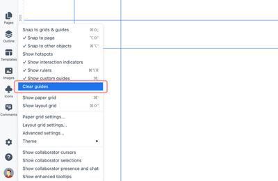 Clear all Guides option
