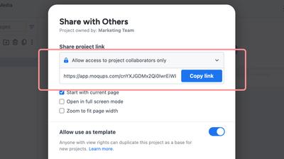 Share project template