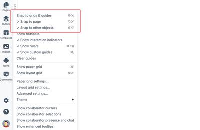 All three snapping options