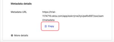 Copy metadata url