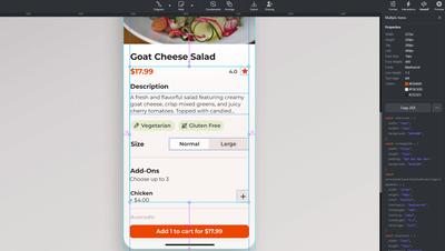 Use Moqups guides to maintain alignment and consistency in your design