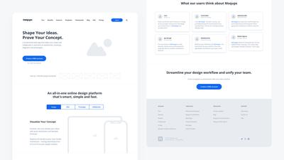 High Fidelity Wireframe Template